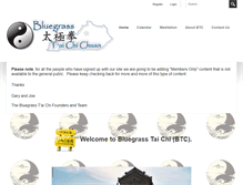 Tablet Screenshot of bluegrasstaichi.org